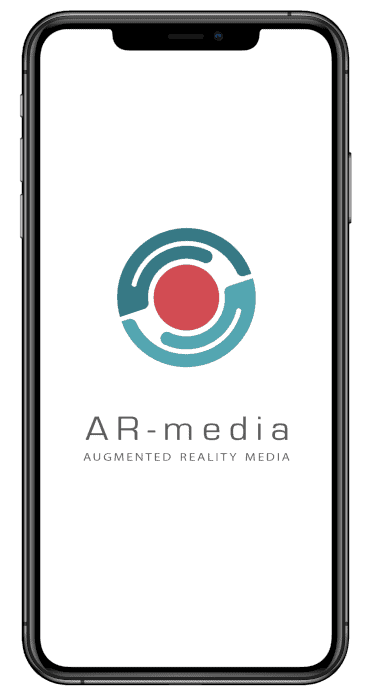 AR-media Augmented Reality App Splash Page